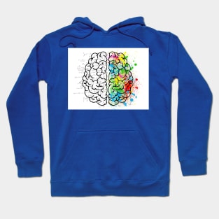 Creative design for men, women and children. Brain. Hoodie